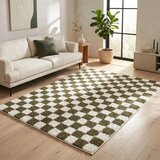 ESTE Temno zelena/kremno bela preproga 120x170 cm Grida – | Shoptok.si