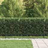  Spike Lok Ograja Črna 200 x 130 cm Prašno lakirano jeklo, (5000157793) | Shoptok.si