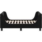  Posteljica za malčke z vzglavjem Črna 70 x 140 cm Žamet, (5000105093) | Shoptok.si