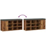  Klupa za cipele staro drvo 102x32x50 cm izrađeno drvo | shoptok.hr