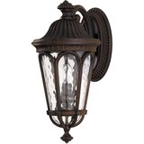 Elstead Lighting Elstead Regent Court Zunanja stenska svetilka z 2 lučmi, srednje velika, oreh IP44, E14, (22100088) | Shoptok.si