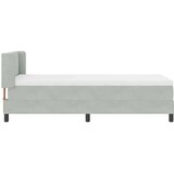  s opruga kutije Svijetlo siva 190 x 90 cm Baršun | shoptok.hr