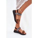 Boto Womens wedge sandals leopard and zebra brown Monera | shoptok.hr
