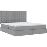  s od storage s pohranom Svjetlosiva 180 x 200 cm Tkanina | shoptok.hr