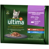 Affinity Ultima Varčno pakiranje Ultima Cat Sterilized 96 x 85 g - Govedina in tuna