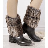 Gemre Gray ankle boots with fur Corrales | shoptok.hr