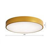  plafonska lampa cleo 5xE27/24W/230V, prečnika 60 cm, zlatna | Eponuda.com