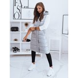 DStreet Kamizelka pikowana damska GANTINI srebrna | Shoptok.si