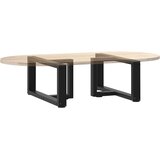  Noge za klub stolić T-oblika 2 kom Crne 60x25x(30-31) cm Čelik | shoptok.hr
