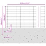 vidaXL Ograda od cijevi 22 kom U-kanal 150 cm Galvanizirani čelik | shoptok.hr