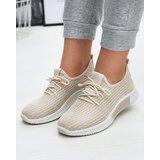 Resti Beige women's fabric sports shoes Vobbu- Footwear | Shoptok.si