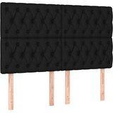  Krevet s oprugama i madracem crni 140x200 cm od tkanine | shoptok.hr
