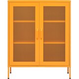 Ormarić za pohranu žute boje senfa 80x35x101,5 cm čelik | shoptok.hr