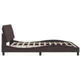  Posteljni okvir brez vzmetnice temno rjav 180x200 cm blago, (21790691) Slike