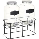  Dozatori za piće sa stalkom 2 kom 2 x 4 L stakleni | shoptok.hr