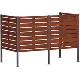  Ekran za kante za smeće 167 x 85 x 113 cm Otporni čelik Rđa | shoptok.hr