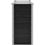 vidaXL Povišena vrtna gredica antracit 100x40x77 cm pocinčani čelik | shoptok.hr