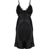 Trendyol Curve Plus Size Nightgown - Black - Shift Cene
