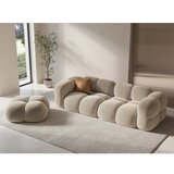 Cosmopolitan Design Bež žametna sedežna garnitura 250 cm Loretto – | Shoptok.si