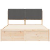  Krevetni okvir s tapiciranim uzglavljem Tamno siva 135 x 190 cm | Eponuda.com