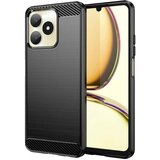 Techsuit Carbon Silicone ovitek za Realme C53 - črna | Shoptok.si
