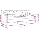 vidaXL 3-dijelni set sofa s tabureom i jastucima crni tkanina | shoptok.hr