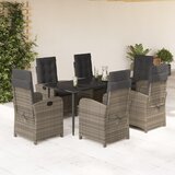  3-dijelni vrtni blagovaonski set sivi od poliratana | shoptok.hr