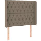  Posteljno vzglavje taupe 103x16x118/128 cm blago, (20794149) | Shoptok.si