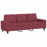  3-dijelni set sofa crvena boja vina od tkanine | shoptok.hr