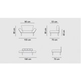 ATELIER Del Sofa Dvosed Nitta sofa - siva | ePonuda.com