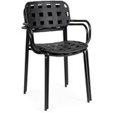 BIZZOTTO Crne metalne vrtne stolice u setu 4 kom Clover – | shoptok.hr