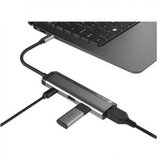  Adapter/USB hub Fowler slim, Plug&Play, siv | Shoptok.si