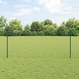 Euro ograda s postom 10 x 1 m Čelik premazan PVC-om Zelena | shoptok.hr