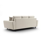 Cosmopolitan Design Bež baršunasti sklopiva/s prostorom za odlaganje sofa 235 cm Kyoto – | shoptok.hr