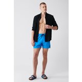 Avva Men's Blue Quick Dry Standard Size Flat Swimwear Marine Shorts Cene