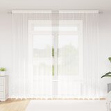 vidaXL Zavjese sa zavjesama Cvjetni Bijelo 200 x 280 cm Poliester | shoptok.hr