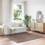  Protuklizni Shaggy Tepih Smeđa 200 x 200 cm PP | shoptok.hr