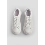 Marjin Women's Sneakers High-Sole Lace-Up Sneakers Bekor white | Shoptok.si