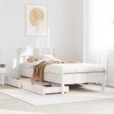 Furnova Posteljni okvir brez vzmetnice bel 90x190 cm trdna borovina, (22055391) Cene