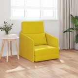 tla kavč postelja 2 v 1 Rumena 65x80x83 cm Velur, (22110745) | Shoptok.si