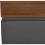 MID.YOU nizka omarica siva, barva oreha | Shoptok.si