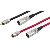Monacor 0065320 Cinch / XLR audio priključni kabel [1x muški cinch konektor - 1x muški konektor XLR] 1.5 m crvena/crna | Eponuda.ba