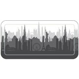 In podloga za kadu smoothie city (35 x 71 cm, pvc, bijela-siva-crna) Cijene