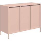 vidaXL Komoda ružičasta 101,5x39x73,5 cm hladno valjani čelik | shoptok.hr