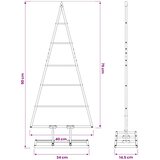  Metalna božićna jelka KUOPIO 90 cm Metal Crna | shoptok.hr