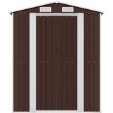  Vrtno spremište tamnosmeđe 192x855x223 cm pocinčani čelik | shoptok.hr
