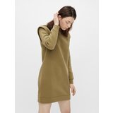 Pieces Khaki Sweatshirt Dress - Women Cene