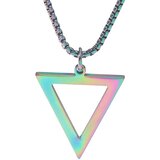 Ogrlica Simple Triangle - Višebojna KP33475 Cene