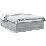 vidaXL Posteljni okvir siva sonoma 160x200 cm inženirski les | Shoptok.si