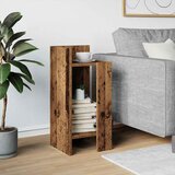 Pomoćni stolić s policom boja staro drvo 25,5x27x60 cm | shoptok.hr